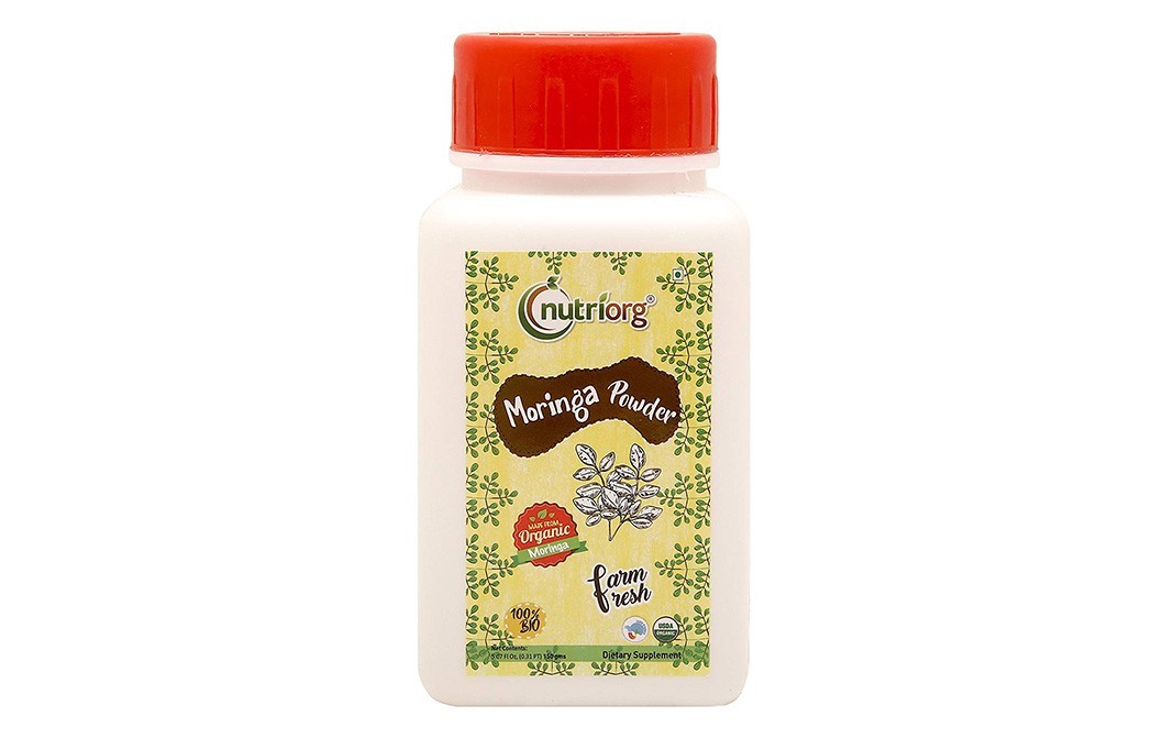 Nutriorg Organic Moringa Powder    Plastic Jar  150 grams
